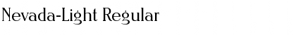 Download Nevada-Light Regular Font Title Preview