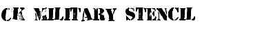 Download CK Military Stencil Regular Font Title Preview