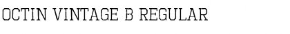 Download Octin Vintage B Regular Font Title Preview