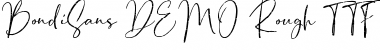 Download Bondi Sans DEMO Rough Regular Font Title Preview