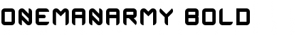 Download OneManArmy Bold Font Title Preview