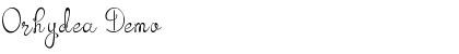Download Orhydea Demo Font Title Preview