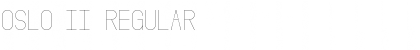 Download Oslo II Regular Font Title Preview