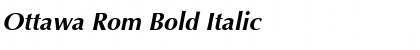 Download Ottawa Rom Bold Italic Font Title Preview
