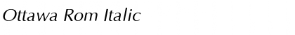 Download Ottawa Rom Italic Font Title Preview