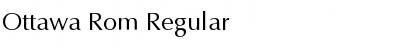 Download Ottawa Rom Regular Font Title Preview