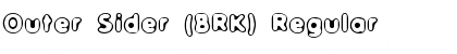 Download Outer Sider (BRK) Regular Font Title Preview