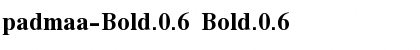 Download padmaa-Bold.0.6 Bold.0.6 Font