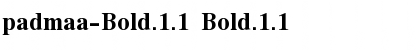Download padmaa-Bold.1.1 Bold.1.1 Font