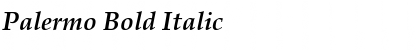 Download Palermo Bold Italic Font