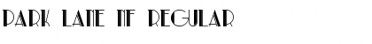 Download Park Lane NF Regular Font Title Preview