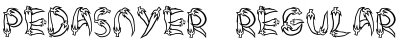Download PEDASNYER Regular Font Title Preview