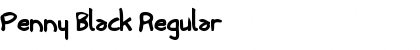 Download Penny Black Regular Font Title Preview