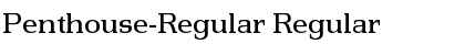 Download Penthouse-Regular Regular Font Title Preview