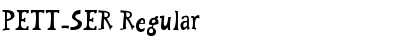Download PETT_SER Regular Font Title Preview