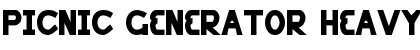 Download Picnic Generator Heavy Font Title Preview