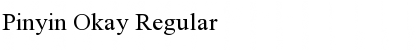 Download Pinyin Okay Regular Font Title Preview