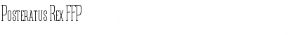 Download Posteratus Rex FFP Font Title Preview