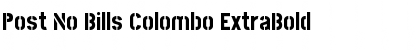 Download Post No Bills Colombo ExtraBold Font Title Preview