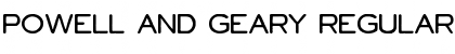 Download Powell and Geary Regular Font Title Preview