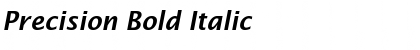 Download Precision Bold Italic Font Title Preview
