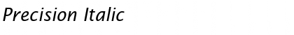 Download Precision Italic Font Title Preview