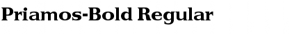 Download Priamos-Bold Regular Font Title Preview