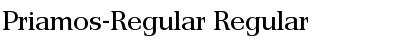 Download Priamos-Regular Regular Font Title Preview