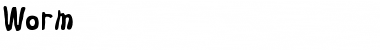Download Worm Regular Font Title Preview