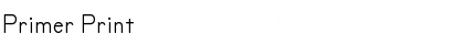 Download Primer Print Font Title Preview