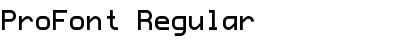 Download ProFont Regular Font Title Preview