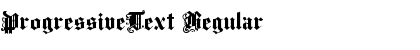 Download ProgressiveText Regular Font Title Preview
