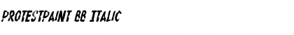 Download ProtestPaint BB Italic Font Title Preview