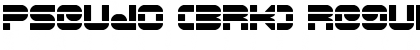 Download Pseudo (BRK) Regular Font Title Preview