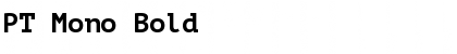Download PT Mono Bold Font Title Preview