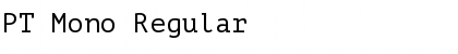 Download PT Mono Regular Font Title Preview