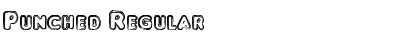 Download Punched Regular Font Title Preview