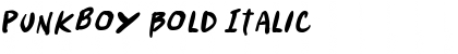 Download Punkboy Bold Italic Font Title Preview