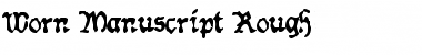 Download Worn Manuscript Rough Rough Font Title Preview