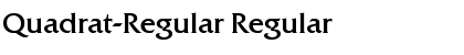 Download Quadrat-Regular Regular Font