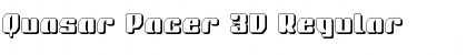 Download Quasar Pacer 3D Regular Font