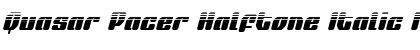 Download Quasar Pacer Halftone Italic Italic Font