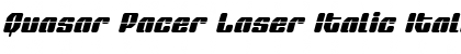 Download Quasar Pacer Laser Italic Font