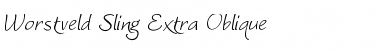 Download Worstveld Sling Extra Oblique Regular Font Title Preview