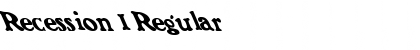 Download Recession 1 Regular Font Title Preview