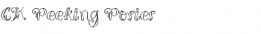 Download CK Peeking Posies Regular Font Title Preview