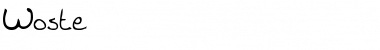 Download Woste Regular Font Title Preview