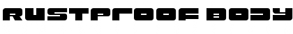 Download Rustproof Body Regular Font Title Preview