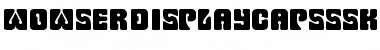 Download WowserDisplayCapsSSK Regular Font Title Preview