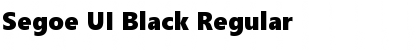 Download Segoe UI Black Regular Font